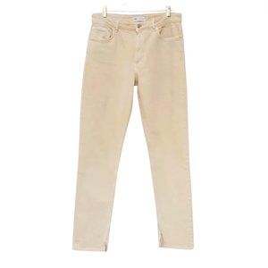 Zara Beige Straight Leg Jeans. Size 10 #2-0171